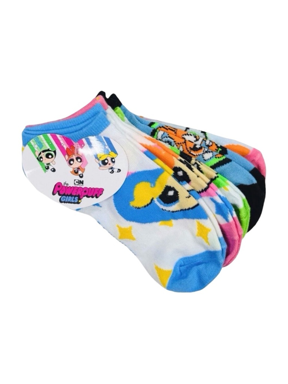Cartoon Network The PowerPuff Girls Ankle Socks - 5 Pairs